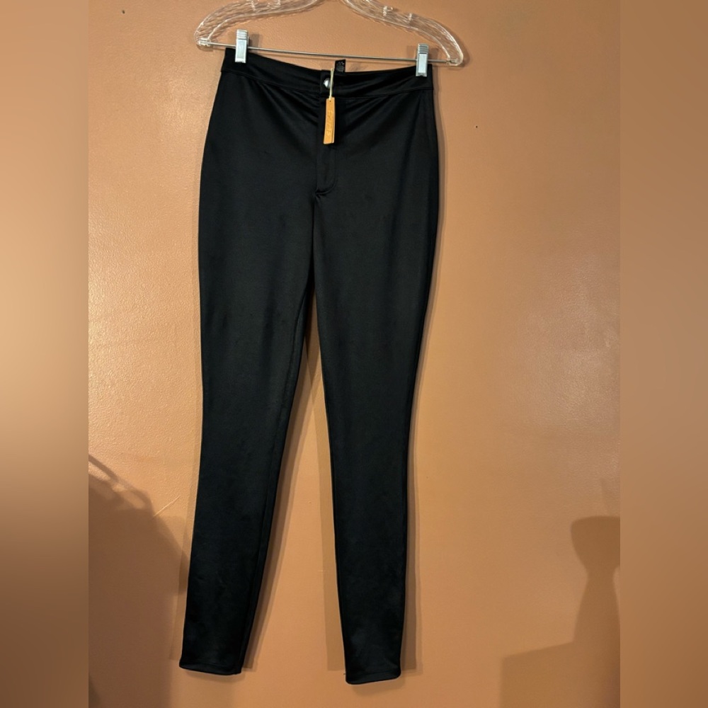 NWT Skims Glam Skinny High Rise Pants in Onyx Women’s Sz S AS IS